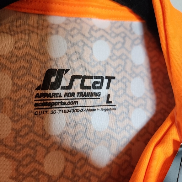 NWT SCAT Half Zip Cycling Jersey. Orange black. Men's size Large. - Picture 3 of 16